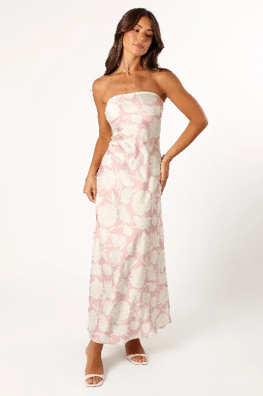 Special Offers Gemma Strapless Maxi Dress - Pink Floral
