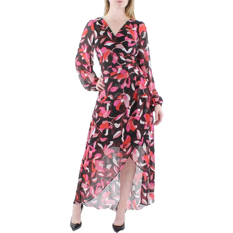 Crazy Price Cuts Guess Womens Chiffon Floral Print Midi Dress