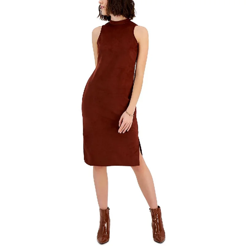 Weekend Only Savings INC Womens Faux Suede Midi Dress