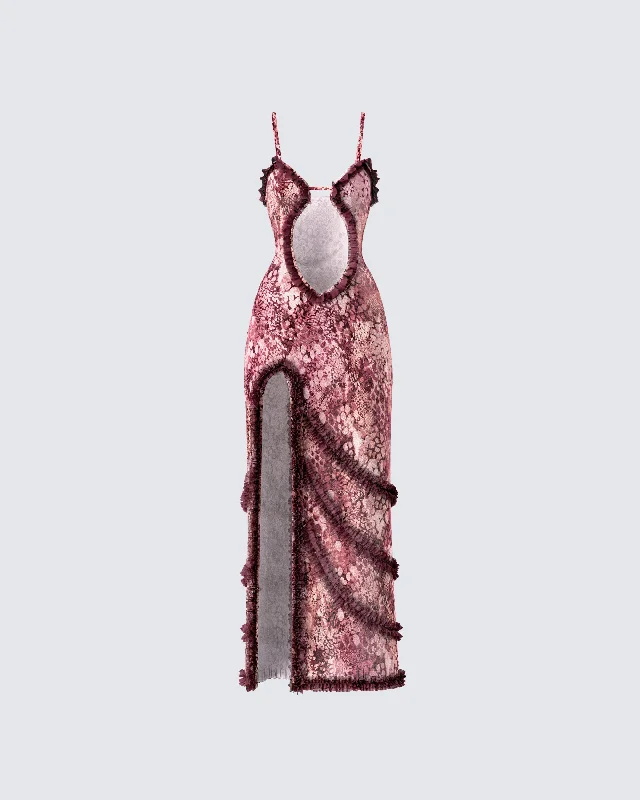 Big Savings Javana Serpent Print Maxi Dress