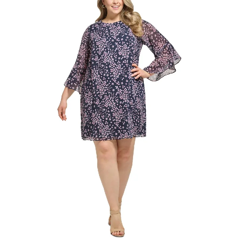 Flash Shopping Deal Jessica Howard Womens Floral Knee Length Midi Dress