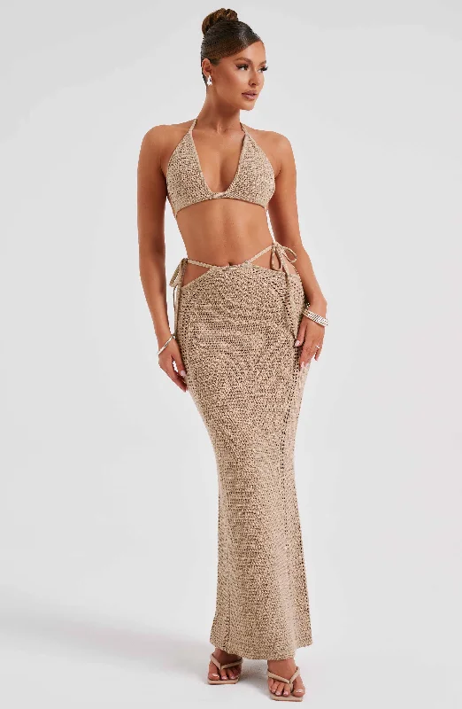 Weekend Hot Bargains Jia Maxi Skirt - Beige