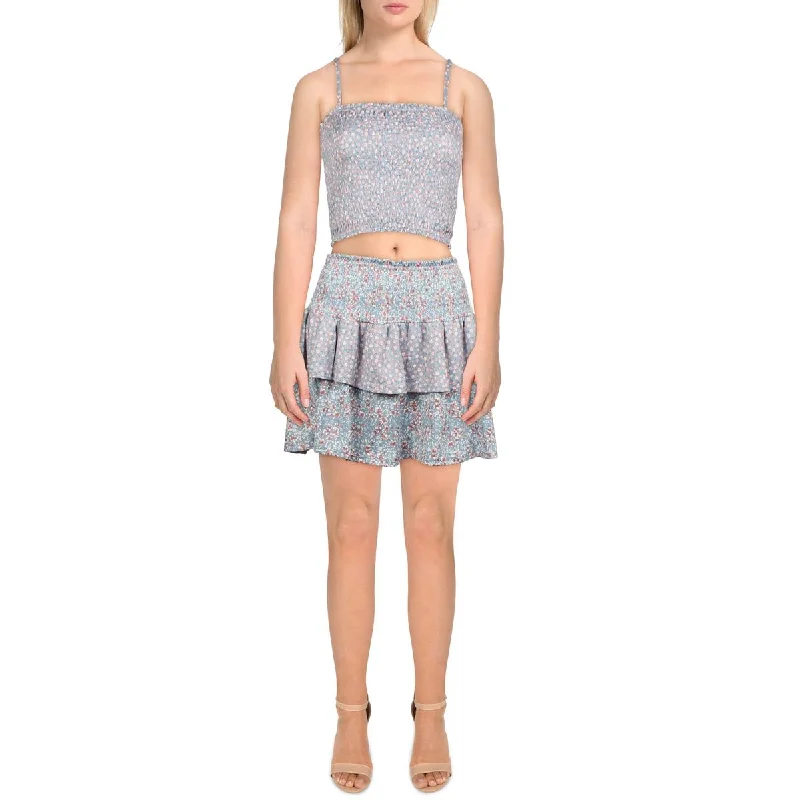 Weekend Hot Prices Jolie & Joy by FCT With Love Womens Floral Smocked Two Piece Dress