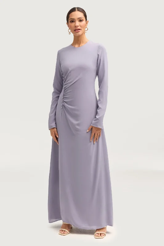 Super Savings Julia Rouched Maxi Dress - Winter Blue