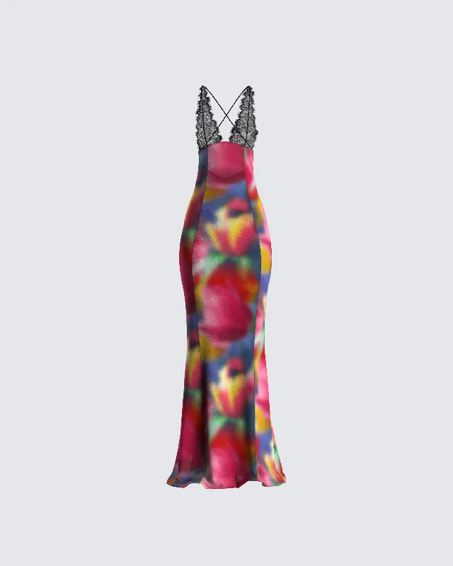 Mega Discounts Juliana Floral Print Maxi Dress