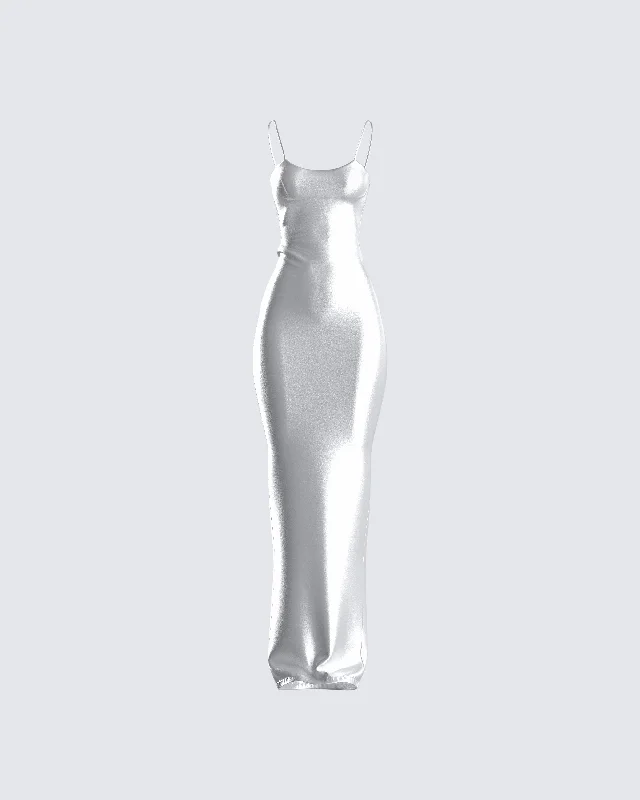Weekend Promo Offers Katrina Metallic Fitted Maxi Dress