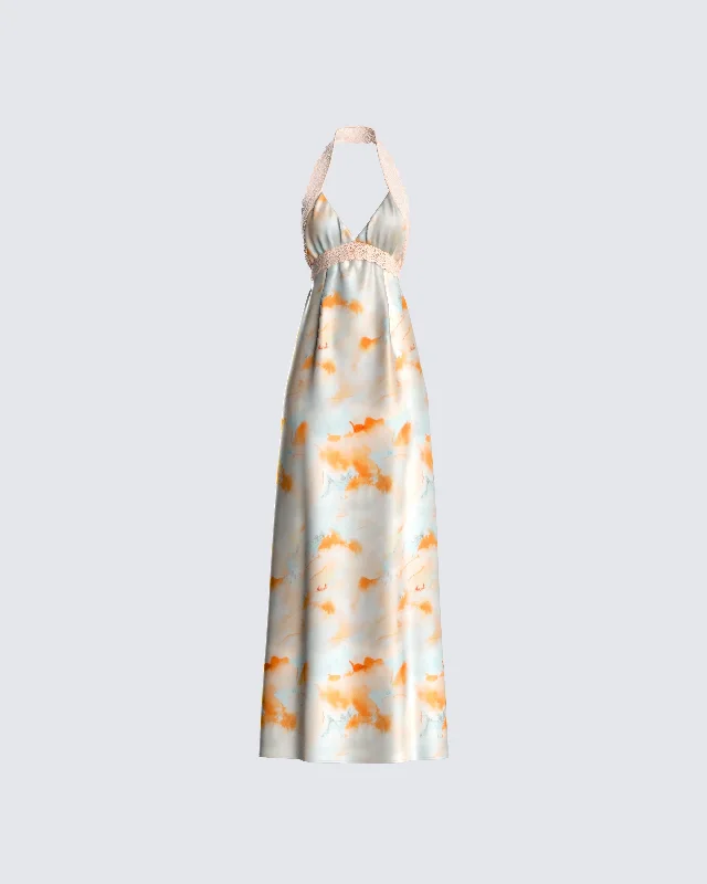 Weekend Super Sale Alert Landon Abstract Print Maxi Dress