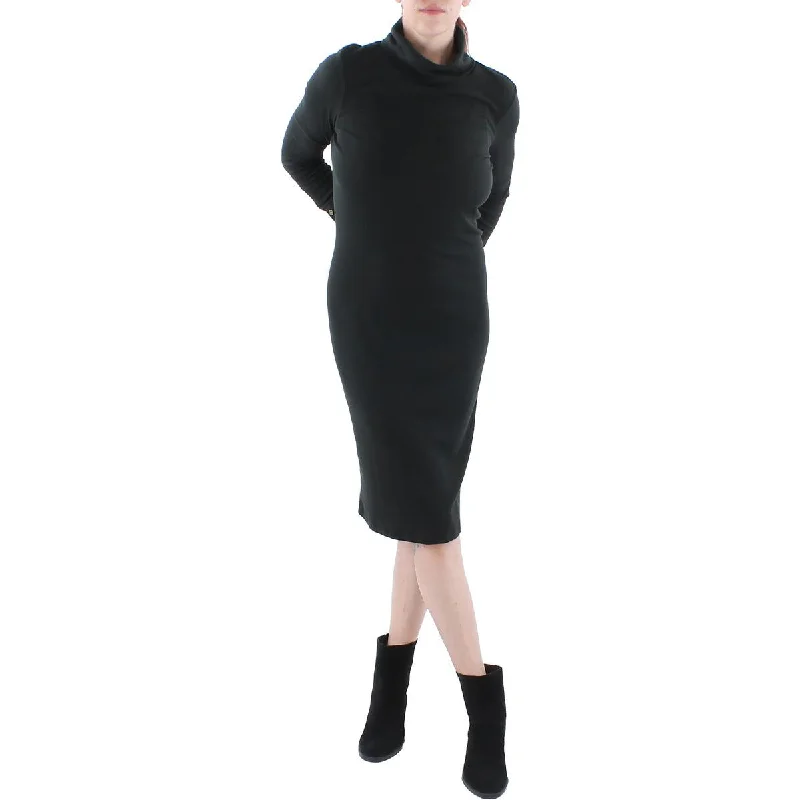 Shop & Save Today Lauren Ralph Lauren Womens Turtleneck Midi Sweaterdress