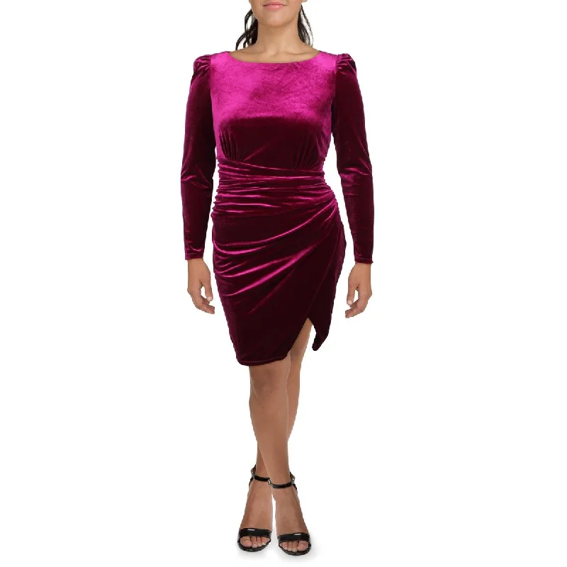 Weekend Super Sale Alert Lauren Ralph Lauren Womens Velour Midi Sheath Dress