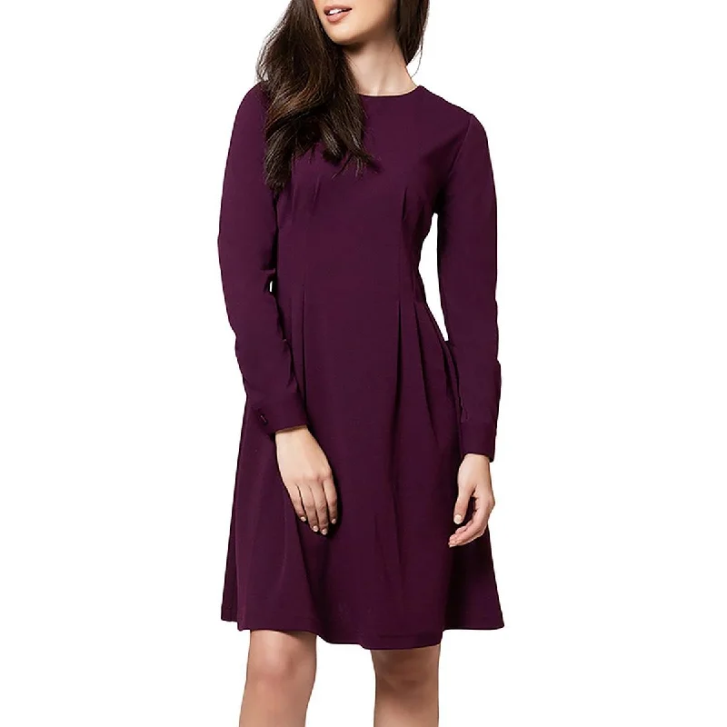 Buy More, Save More Leota Womens Lara Pleated Midi Fit & Flare Dress
