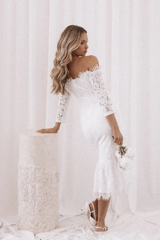 Weekend Flash Sale Lindy Midi Dress - White