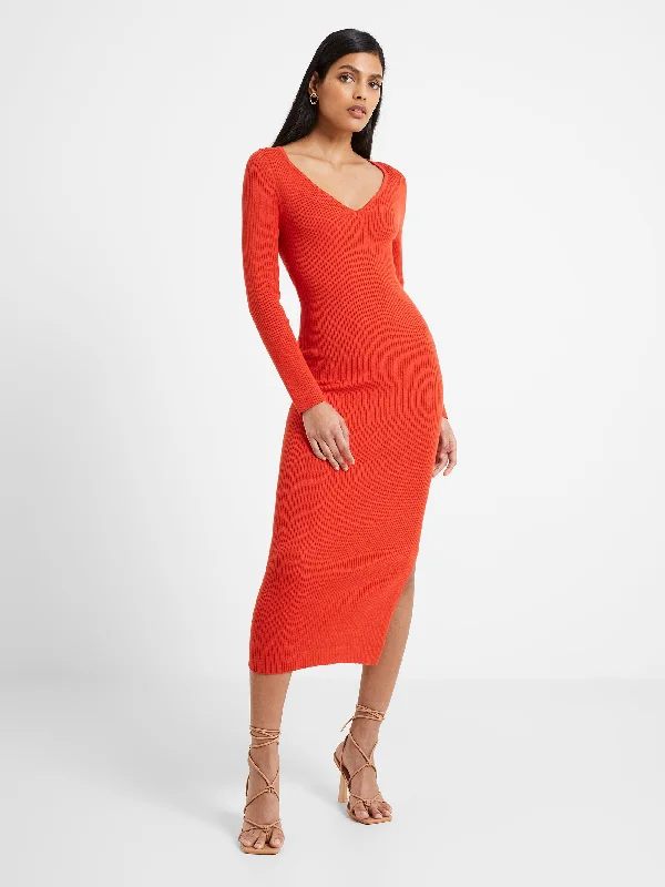 Weekend Deal Fest Mari Knit Midi Dress