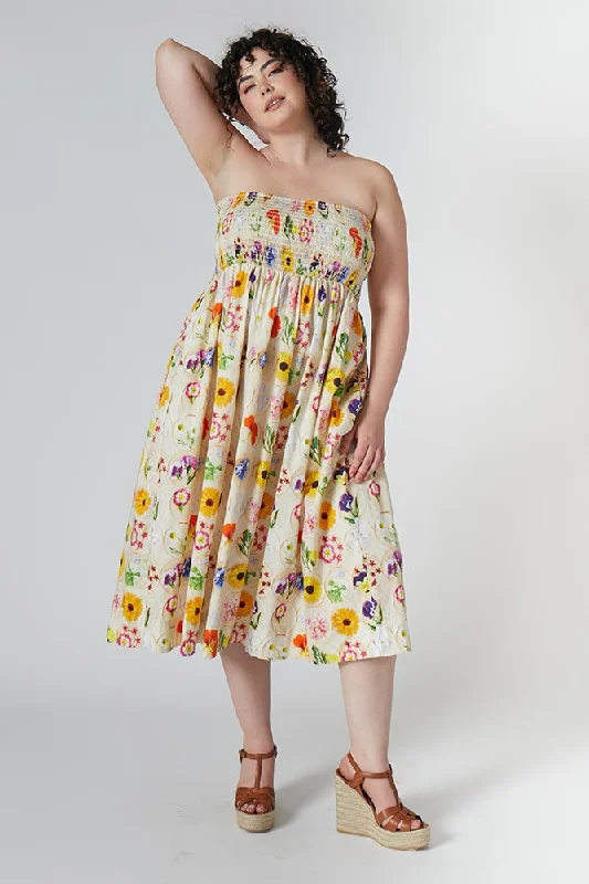 Massive Price Cuts Mindy Smocked Midi Dress
