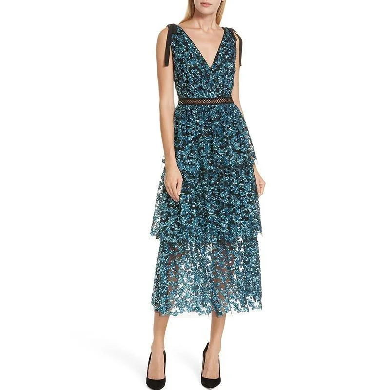 Weekend Price Drop Event Women Backless Sexy Midi Runway Party Dresses