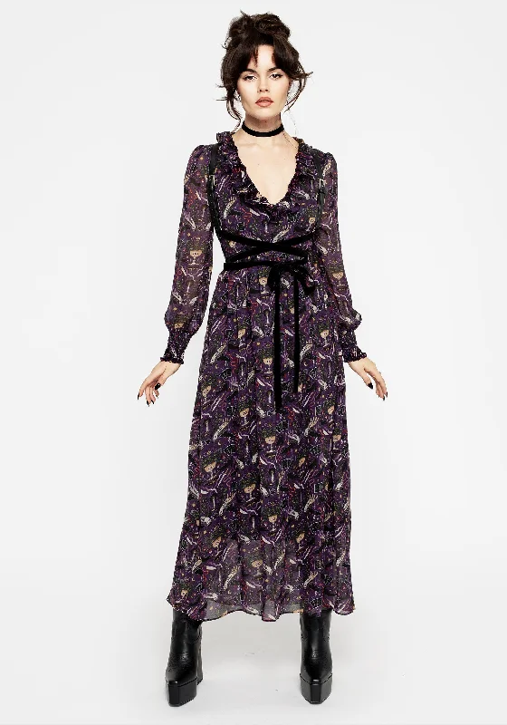 Exclusive Savings Modern Mystic Puff Sleeve Maxi Dress
