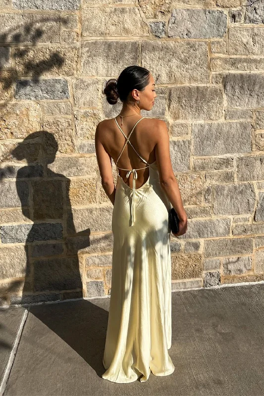 Weekend Hot Picks Natalia Yellow Maxi Dress