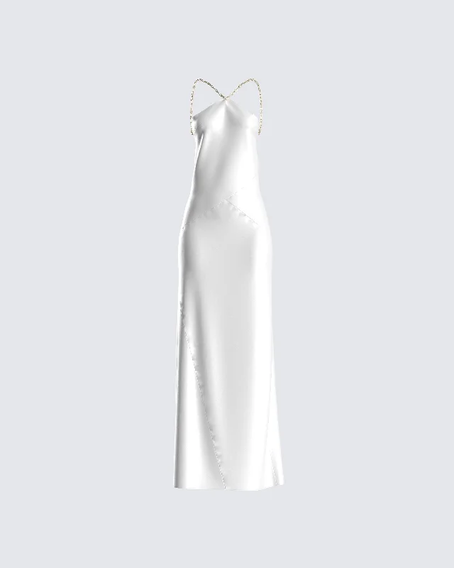 Today Only Nicola White Chain Maxi Dress