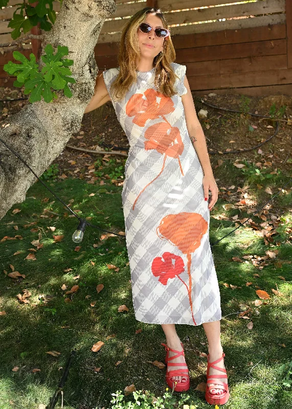 Grab It Now Poppy Mesh Midi Dress