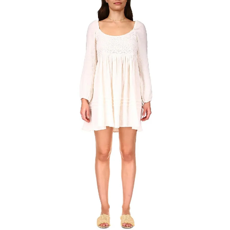 One-Day Sale Sanctuary Womens Casual Slub Fit & Flare Dress