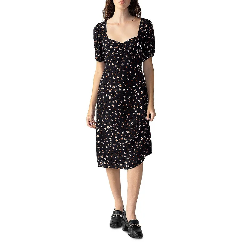 Big Offers Sanctuary Womens Floral Tie Waist Midi Dress
