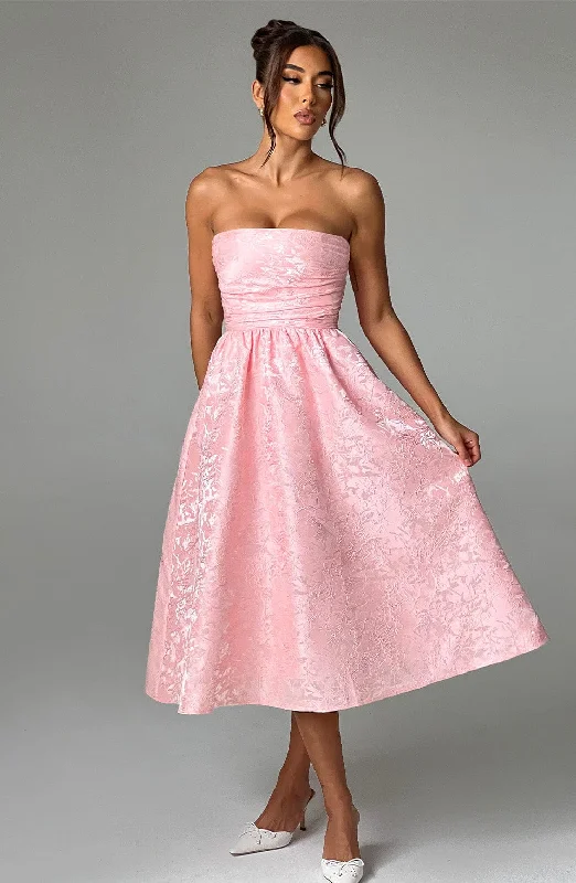 Shop & Save Now Saoirse Midi Dress - Blush