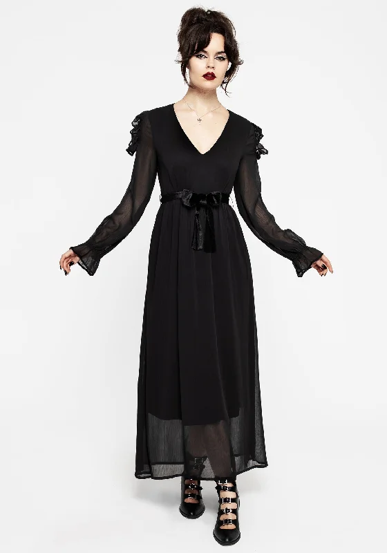 Super Savings Scorn Cold Shoulder Maxi Dress