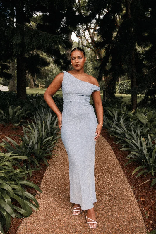 Unmissable Deals Sebastian Off Shoulder Maxi Dress - Blue