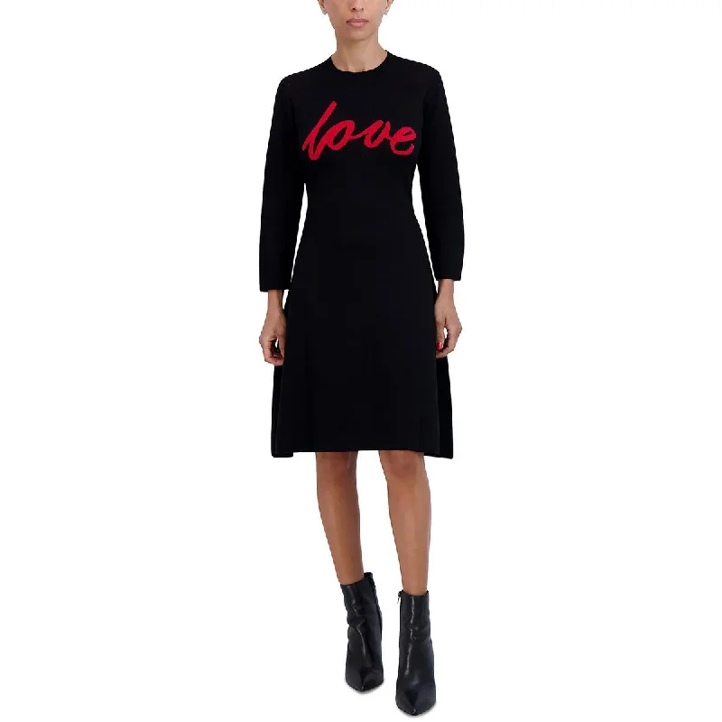 Exclusive Discounts Just for You Signature By Robbie Bee Womens Petites Causal Graphic Sweaterdress