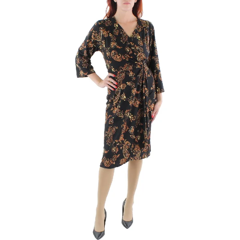 Don’t Miss These Deals Signature By Robbie Bee Womens Plus Knit Printed Fit & Flare Dress