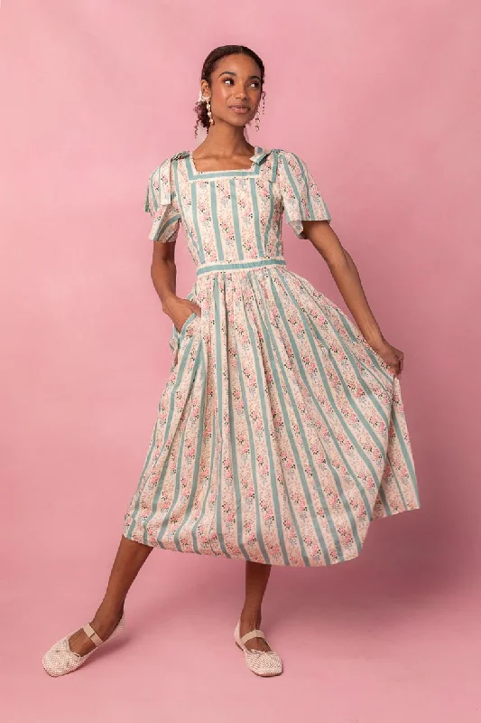 Mega Discounts Sonnet Midi Dress in Vintage Rose - FINAL SALE