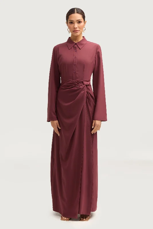 Unbeatable Prices Tamara Wrap Maxi Dress - Marron