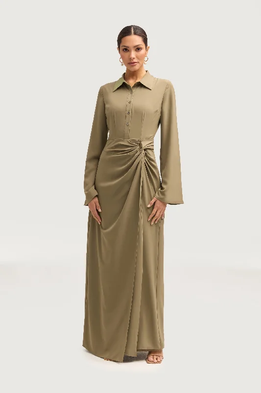 Limited Edition Tamara Wrap Maxi Dress - Za'atar