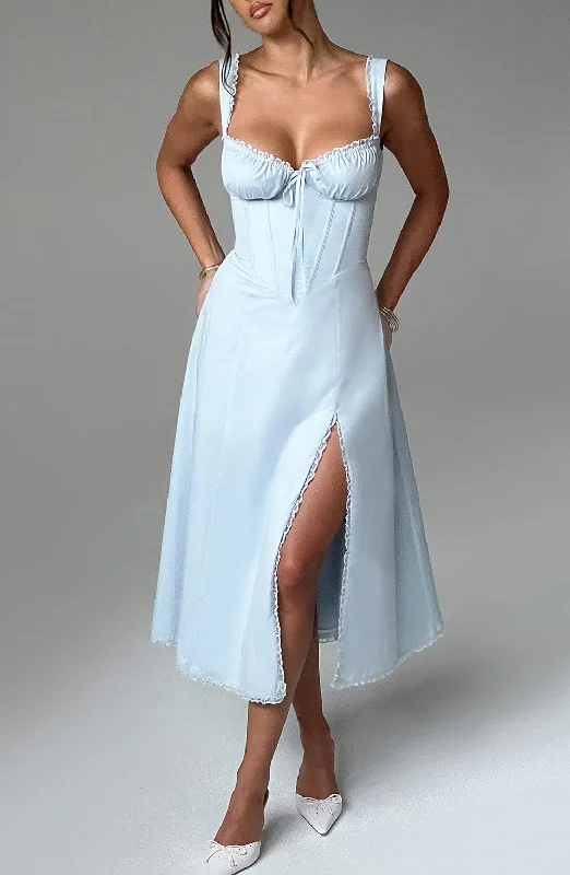 Special Price Drop Ulrika Midi Dress - Blue