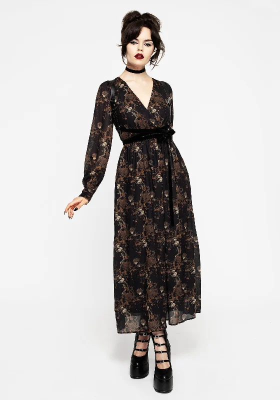 Unbeatable Prices Underworld Chiffon Gathered Maxi Dress