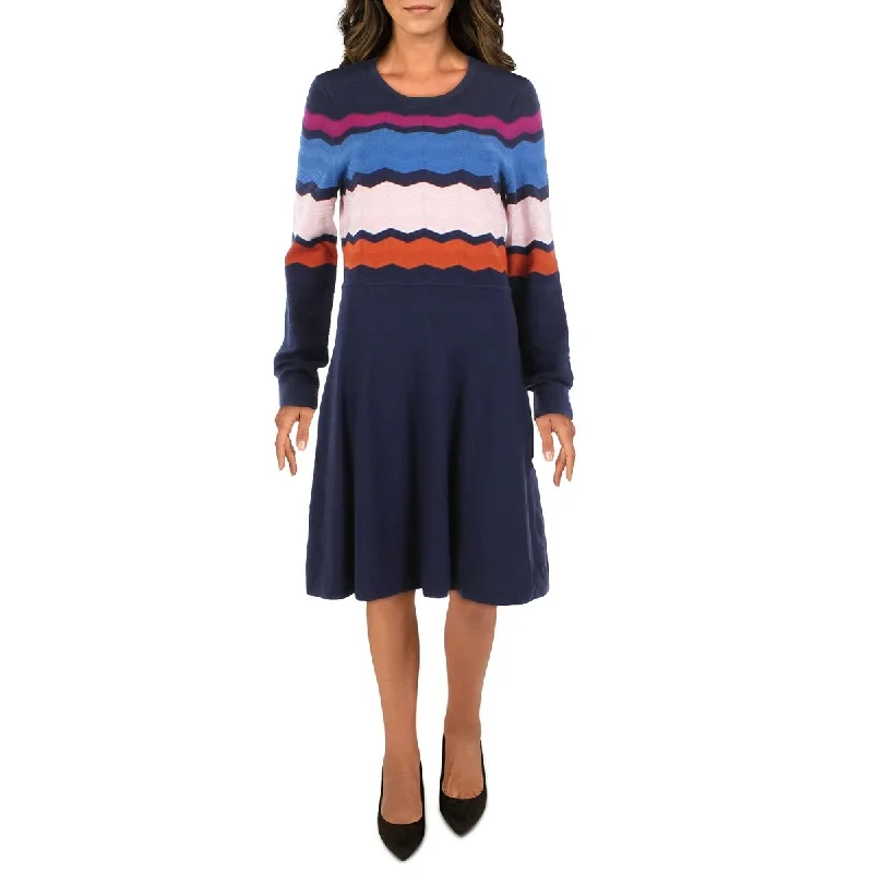 Weekend Sale Frenzy Vince Camuto Womens Ribbed Midi Sweaterdress