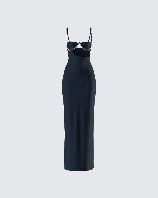 Limited-Time Discount Yara Black Cut Out Maxi Dress