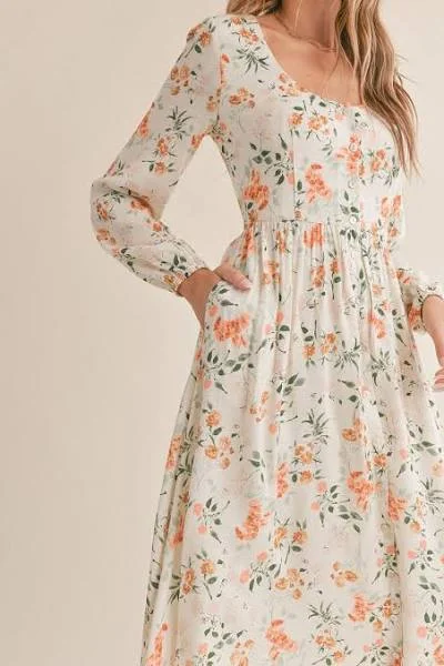 Weekend Super Sale Frenzy Sadie And Sage Bloom Brigade Midi Dress