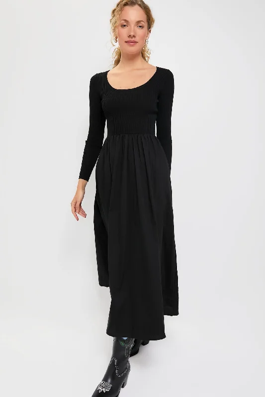 Instant Discount Black Midi Dress