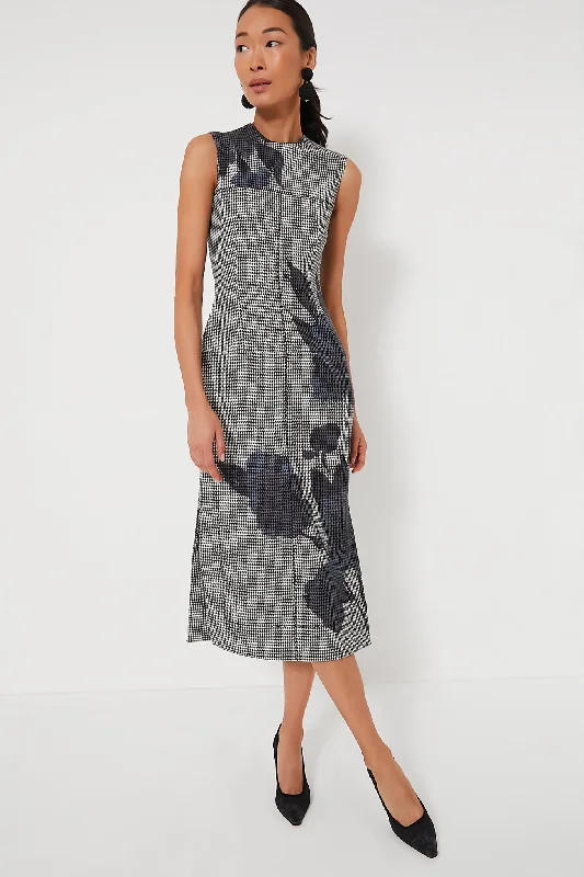 Deal of the Week Blue Midi Sleeveless Pencil Dress