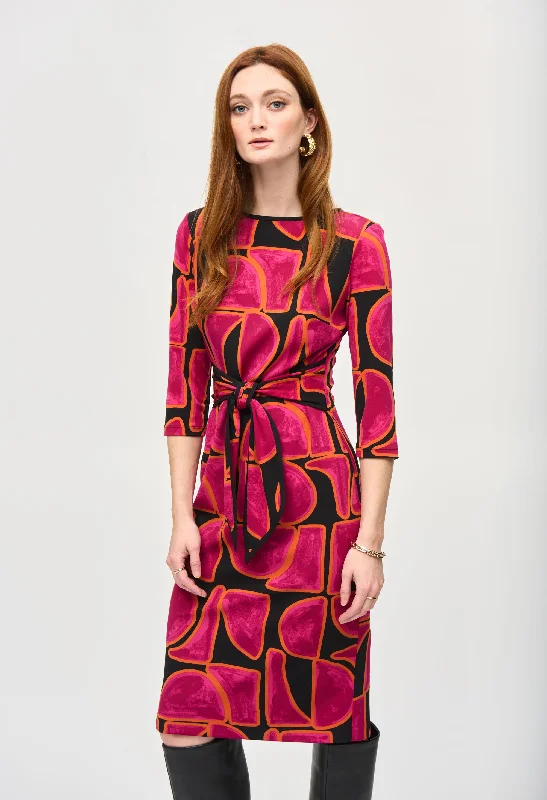 Weekend Shopping Extravaganza Bohemian Abstract Midi Dress