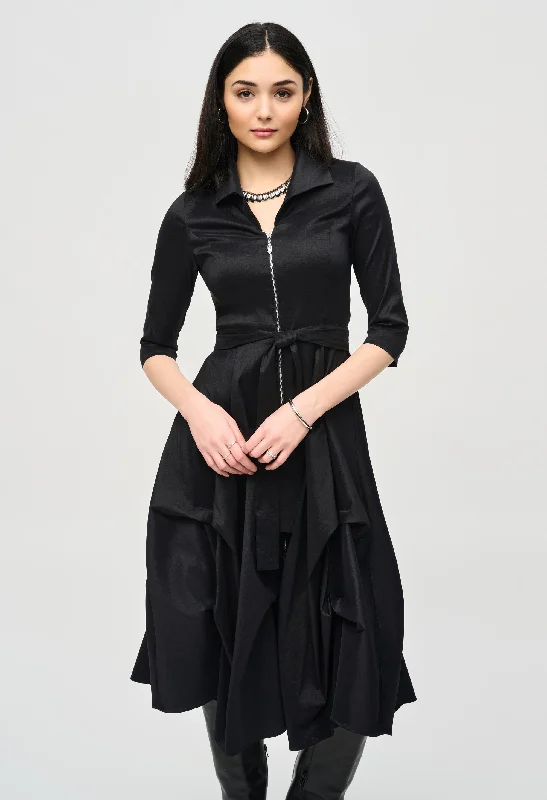 Weekend Savings Mania Cutaway Midi Ruffle Dress