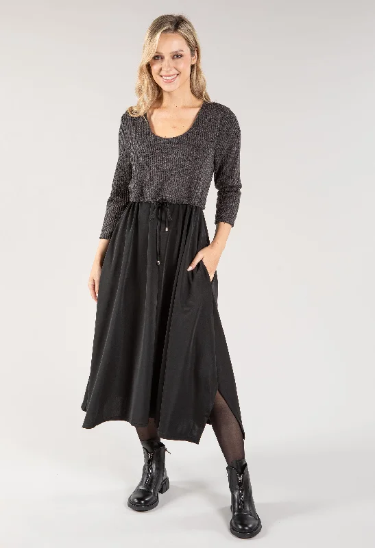 Best Prices This Week Knit Bodice Midi Dress