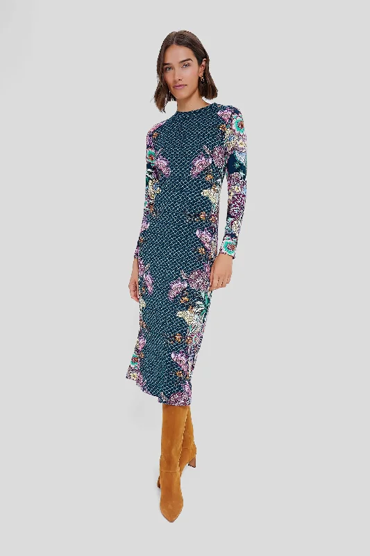 Exclusive Offer Navy Stargaze Ellie Midi Dress