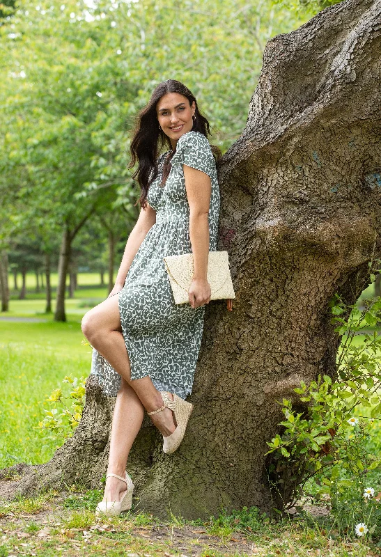 Weekend Steals and Deals Printed Midi Dress