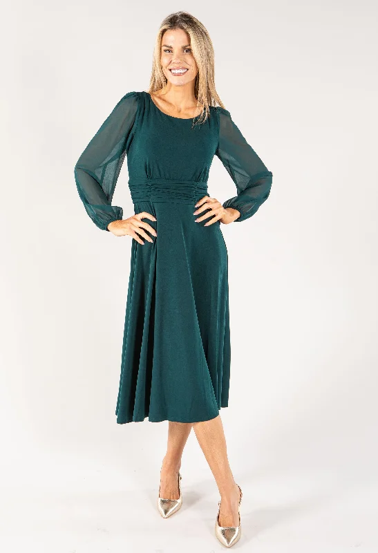 Weekend Exclusive Bargains Ruched Waist Detail Midi Dress