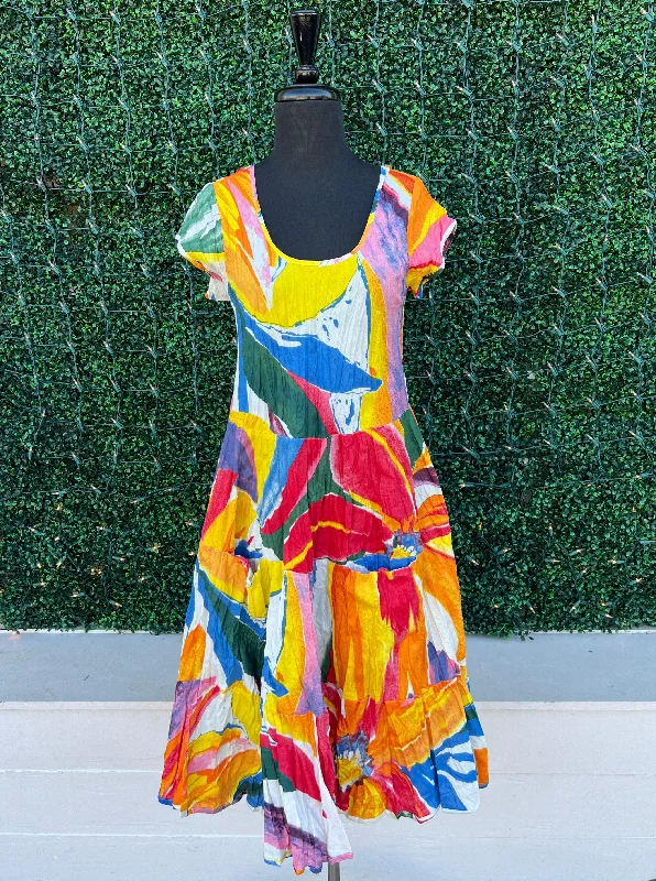 Unseen Savings JADE Rainbow Midi Dress