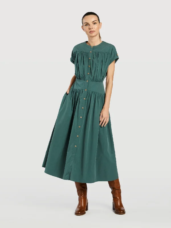 Weekend Big Discount Event Short Sleeve Midi Dress
