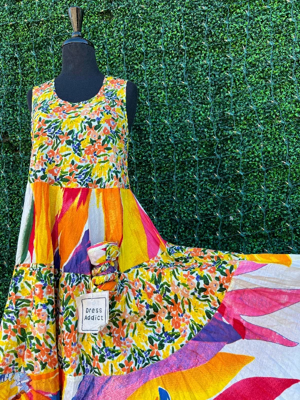 Today Only Yellow JOY Mix Midi Dress