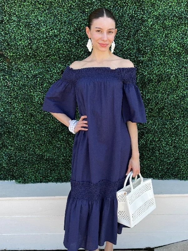 Super Deal Off The Shoulder Midi Dress