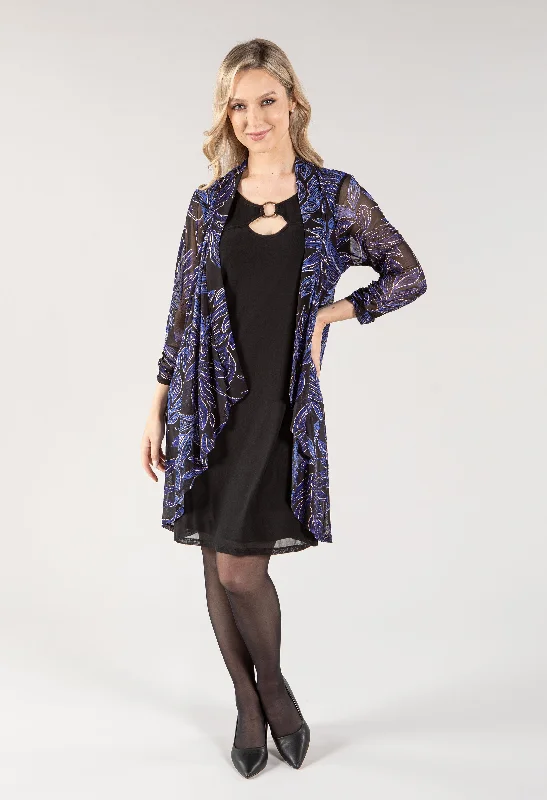 Best Deal of the Day Two Piece O Ring Detail Midi Dress Set